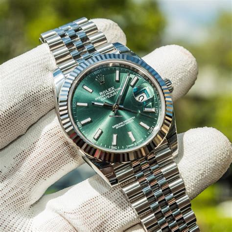 green dial.rolex price|Rolex datejust 41 for sale.